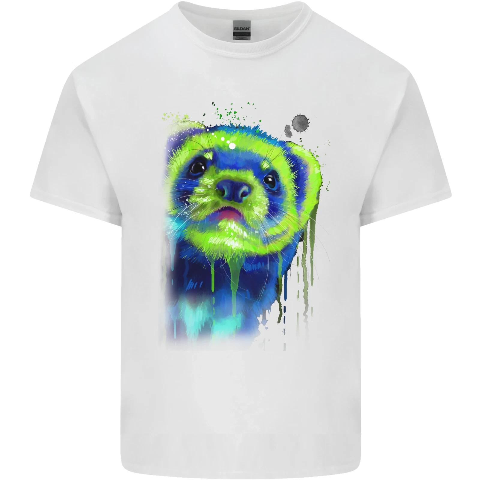 

A Ferret Watercolour Kids T-Shirt Childrens XL