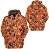 Jesenná pánska mikina s kapucňou kostra mikina s 3D potlačou pre mužov halloween hororová košeľa teplá streetwear športová bunda hip hop topy