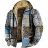 Autumn/Winter Retro Arctic Velvet Hooded Men's Sweatshirt