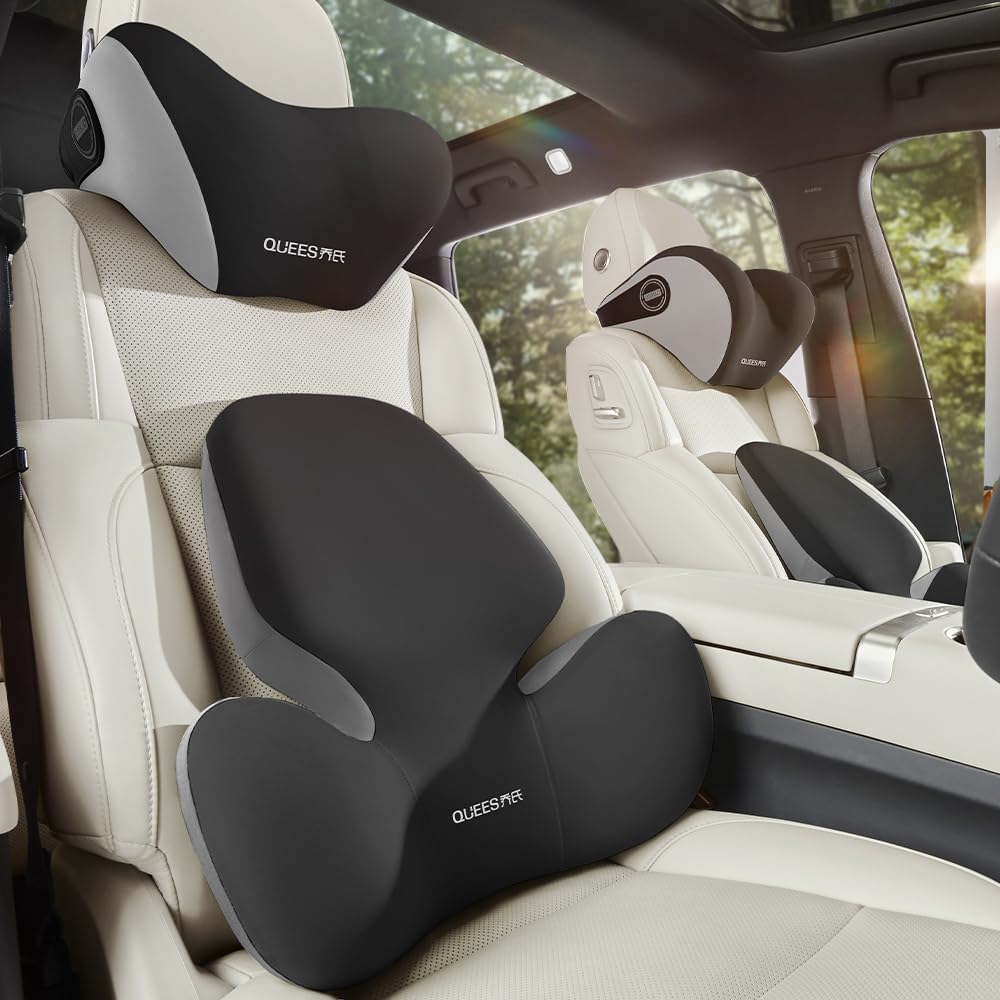 lumbar stylish car seat with an upgraded memory foam and provides pressure Includes a band for added Adjustable and lumbar support set x High-end