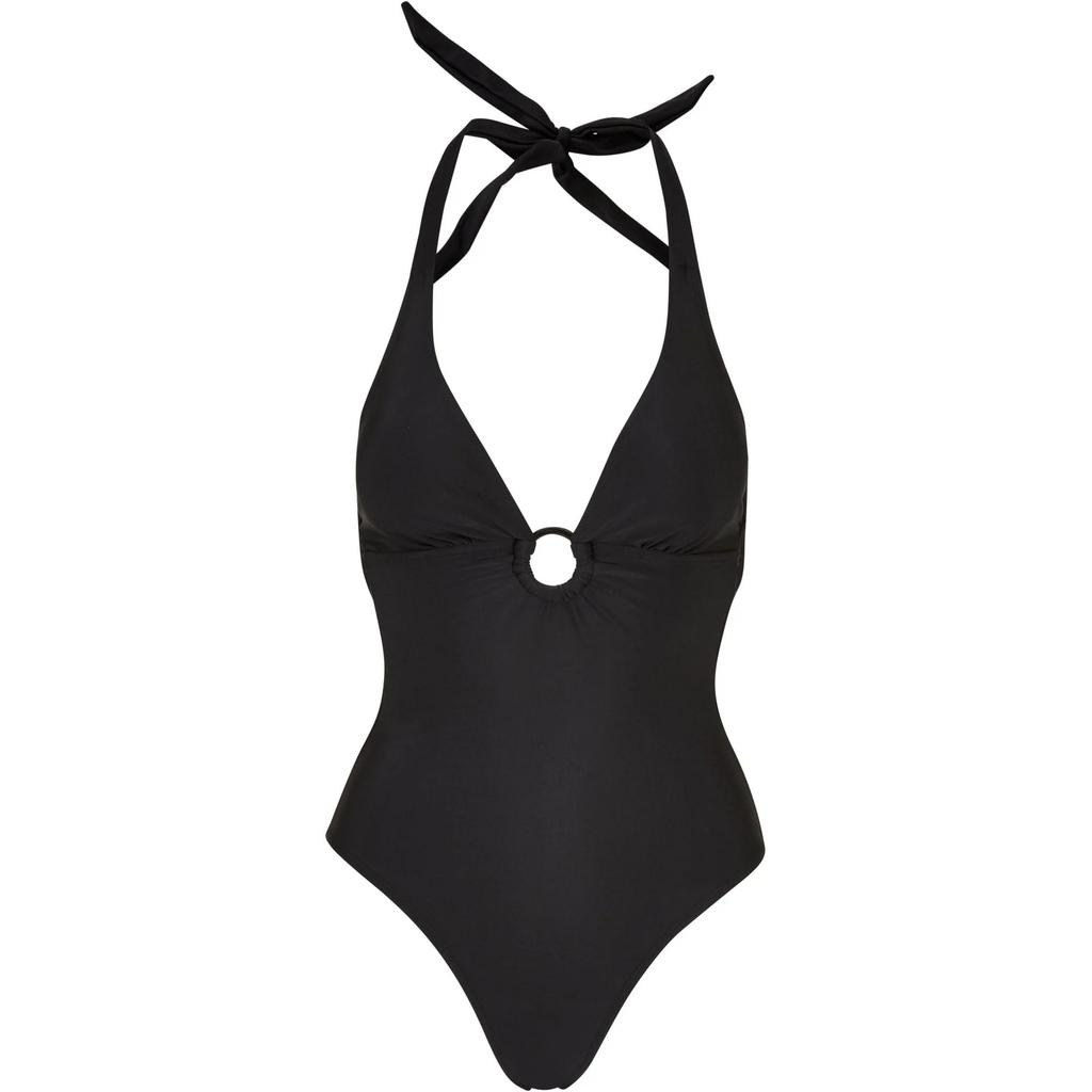 Urban Classics Womens/Ladies Recycled Halter Neck One Piece Swimsuit