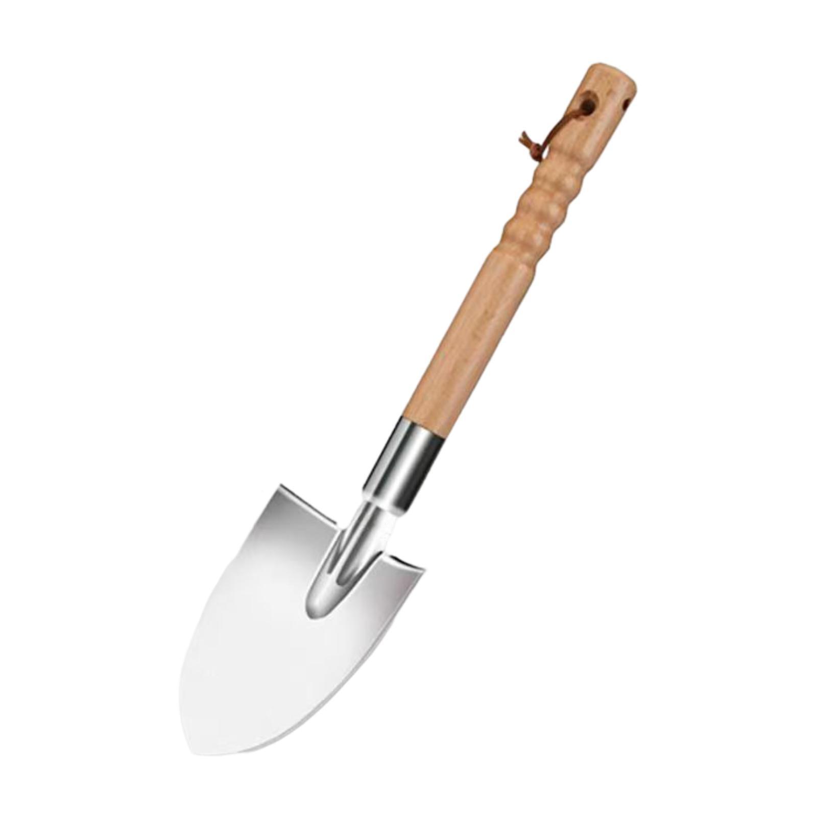 Garden Shovel Stainless Steel Garden Tool Ergonomic Handle Hand Planting Tool Hand Shovel for Camping Digging Lawn Farm Yard