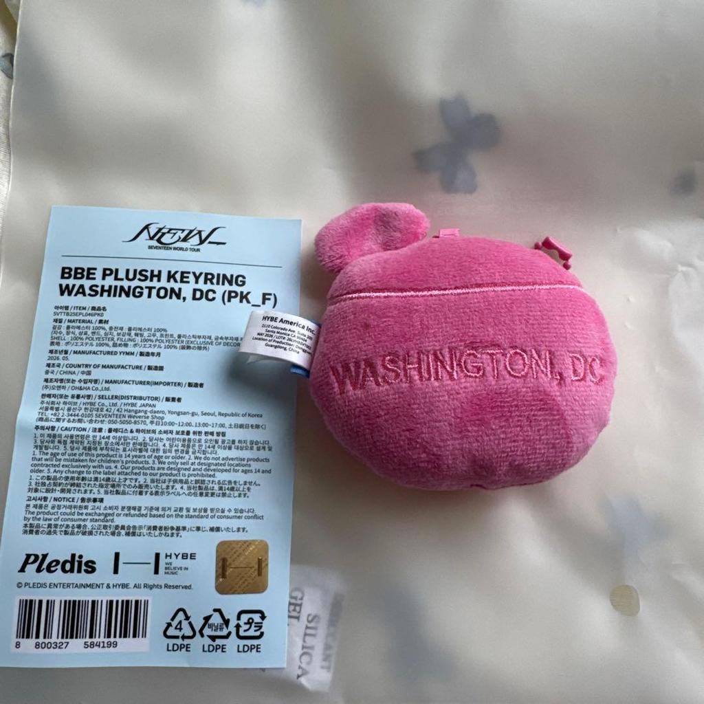 Used SEVENTEEN BONGBONGEE PLUSH KEYRING
