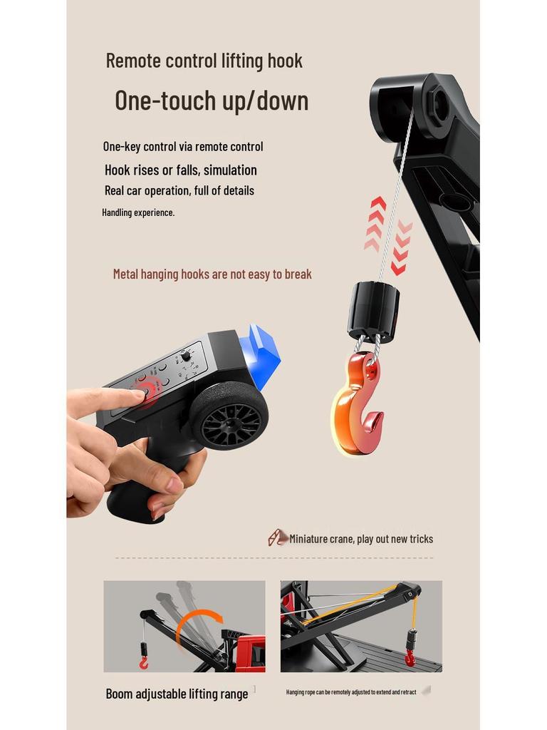 1:12 MN-82T RC 4WD Climbing Car – Full-Scale Remote Control Toy