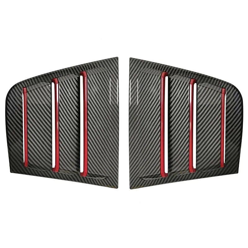 Pre Dodge Charger 2011-2021 Zadné bočné okenné lamely ABS plast 1 pár Auto tienidlo proti slnku Ochrana proti dažďu Jednoduchá montáž
