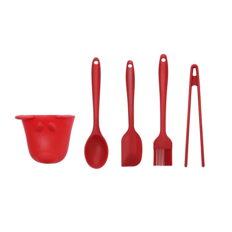 COOKER KING 5-Piece Silicone Kitchen Utensil Set