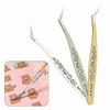 High Precision False Eyelash Tweezers Stainless Steel Eyelash Curler  Extensions Grafting