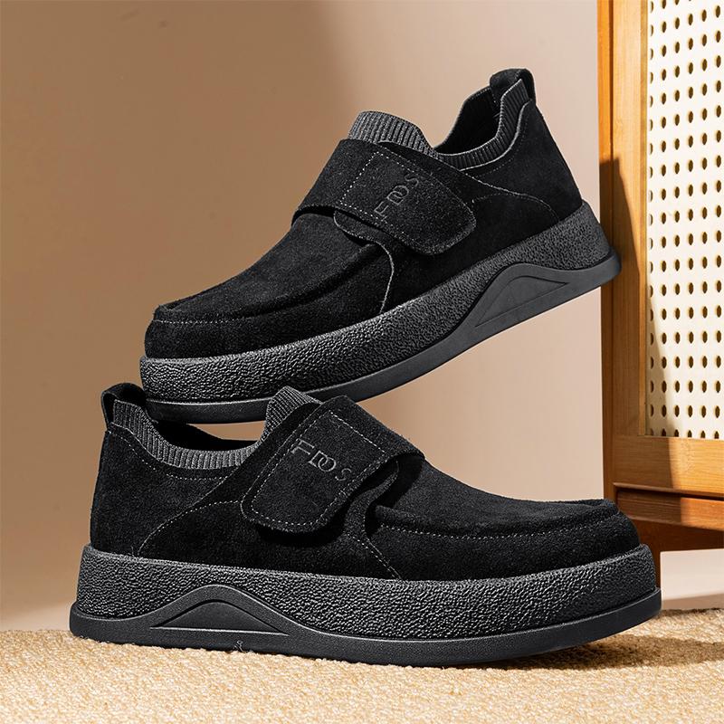 

Осень Новые Универсальные Повседневные Лоферы Мужская Повседневная Обувь Простая Обувь для Пары Противоскользящая Износостойкая Уличная Повседневная 44 чёрный