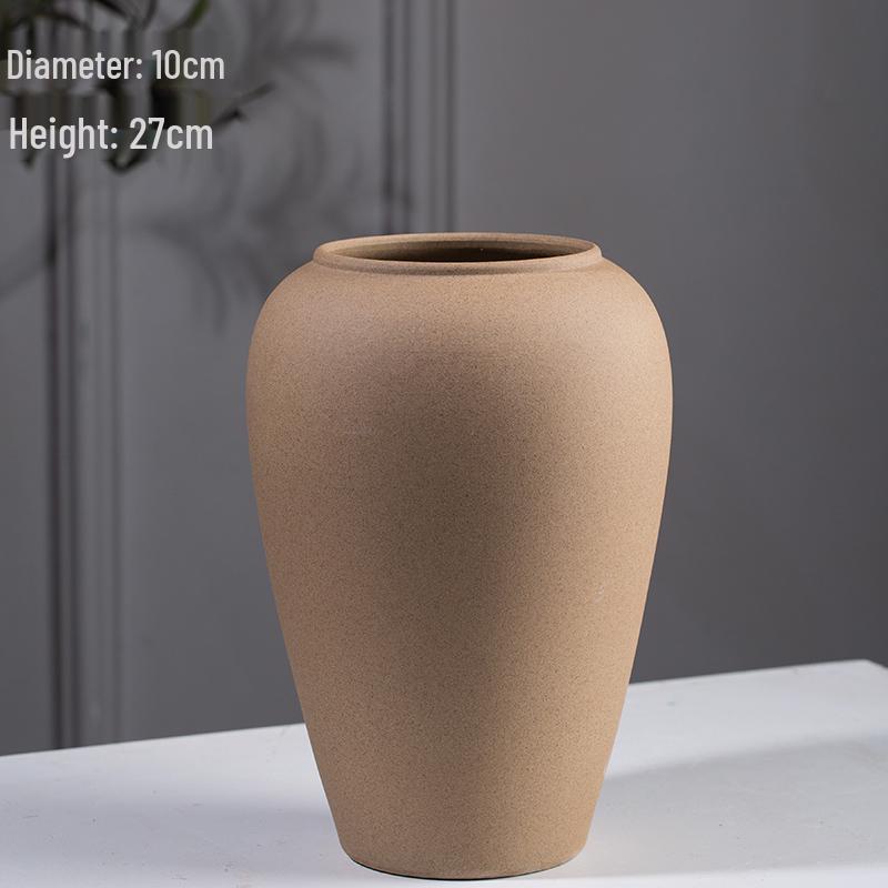 Modern Minimalist Nordic Floor Vase for Dried Flowers – Large Ceramic Home Decor for Living Room or Entrance