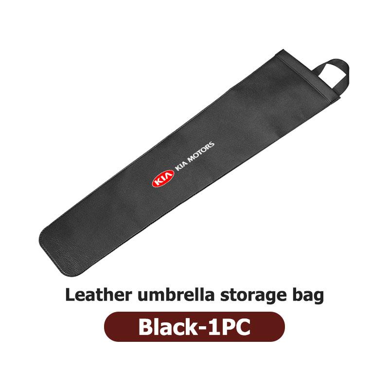 Cogpkw1 For KIA Car Waterproof Umbrella Storage Bag PU Leather Cover Umbrella Organizer Holder Spectra Sedona Cadenza Proceed Sephia