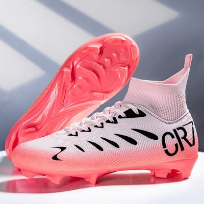 High-Top Fußballschuhe Herren- und Damen-Erwachsene Jugend-Fußballspiele Übergröße Lange Nägel Gebrochene Nägel Trainingsfußballschuhe