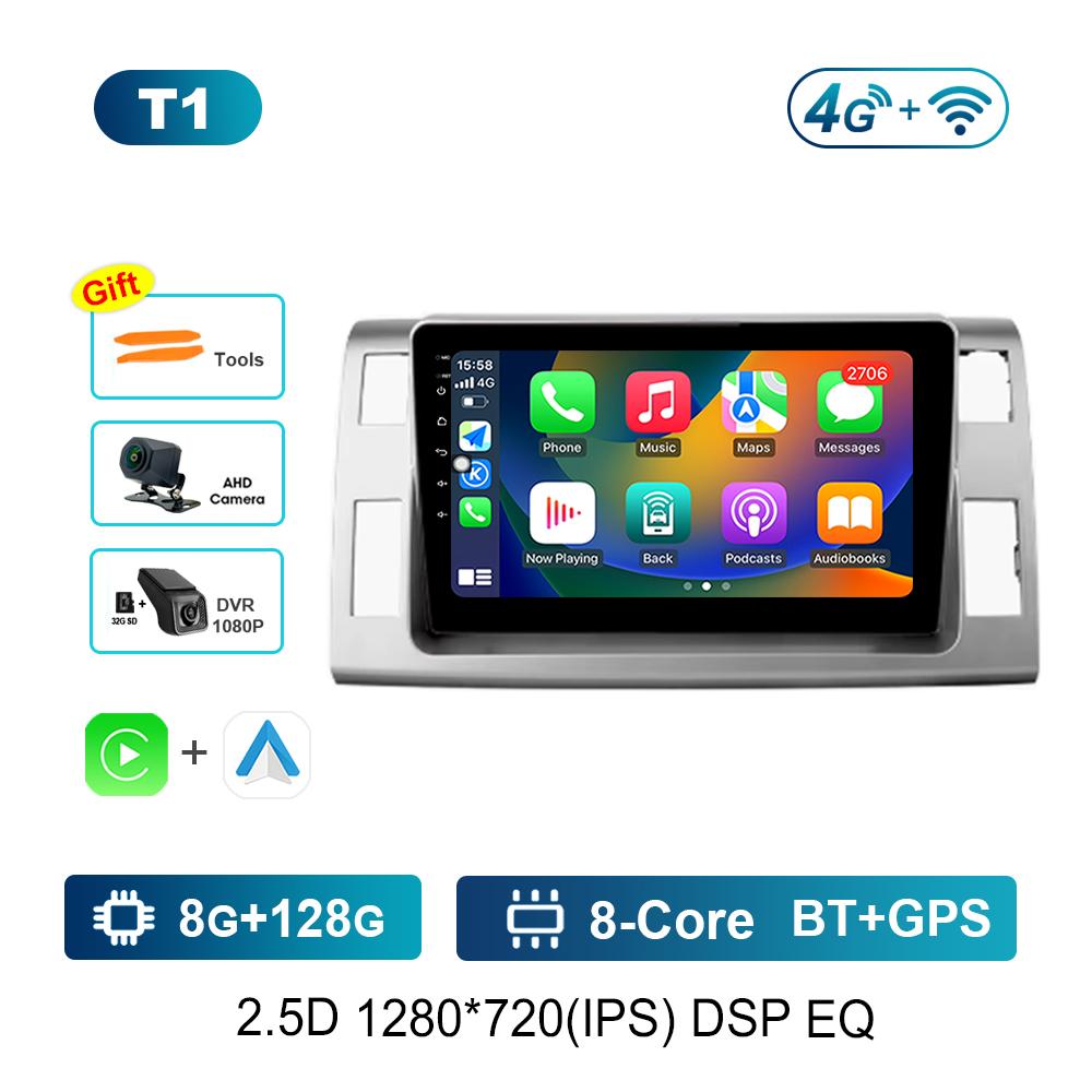 for Toyota Previa 3 2006 - 2019 for Estima 3 2006 - 2016 Radio Multimedia Player Carplay Android  GPS Navi WiF 4G Auto Tools