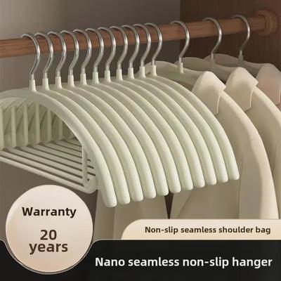Gruccia di Lusso Antiscivolo in Plastica per Adulti - Design Semicircolare Senza Segni per Casa e Negozi di Abbigliamento