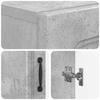 Bathroom Cabinet with Open Shelf UTRECHT Concrete Grey