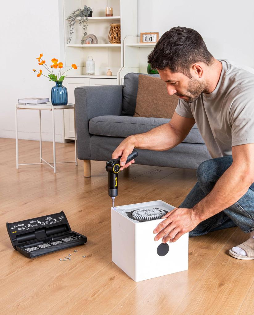 Fanttik S1 APEX Elektrický šroubovák s vrtačkou 2 20 bitů Velký displej Deluxe verze pro DIY nadšence Rukojeť s více úhly, 8-úrovňové nastavení,