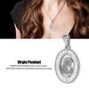 Virgin Mary Pendant Exquisite Carving   Steel Virgin Mary Jewelry for Men Women Daily Wear