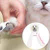 Pet Nail Clipper Scissors Cutter Trimmer Splash Proof Stainless Steel ABS for Dogs CatsPink