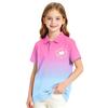 Girls' Polka Dot Printed T-Shirt for School Uniform and Casual Wear