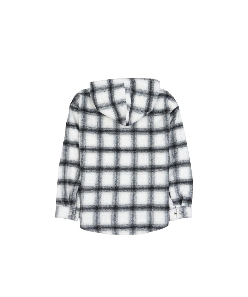 DOUBLE JD Check Shirt Hoodie