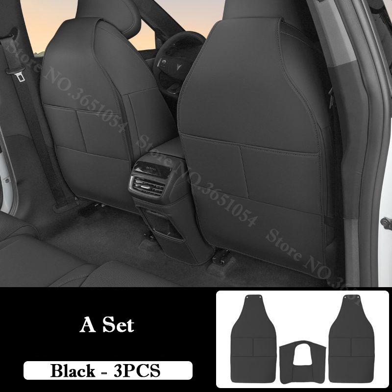 For Changan Deepal S05 2025-2026 Car Leather Seat Kick Mats Pad Rear Row Seat Protection Scratch Dirt Resistant Anti Kick Pad