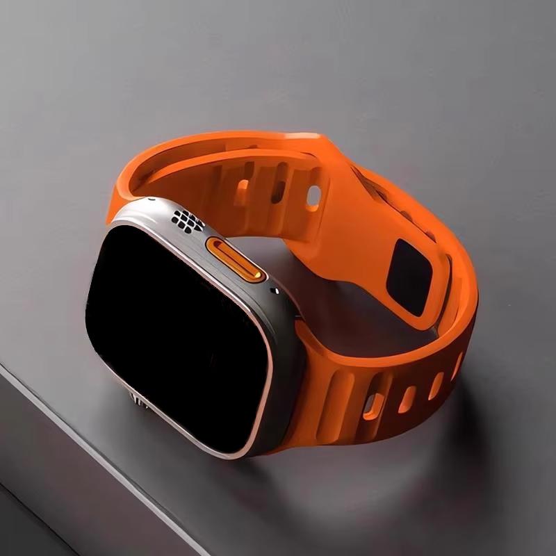 Armband für Apple Watch Band 44mm 49mm 45mm 46 42mm 40mm 41mm Sport Silikonarmband correa iwatch Serie 7 6 3 se 8 9 10 ultra 2