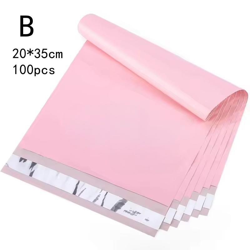 100Pcs Thick Pink Poly Bag Mailer Courier Shipping Bag Express Envelope Storage Mail Bag Self Seal Package Pouch Small Business