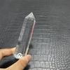 natural white smelting stone 8 side crystal point healing clear quartz crystal wand tower