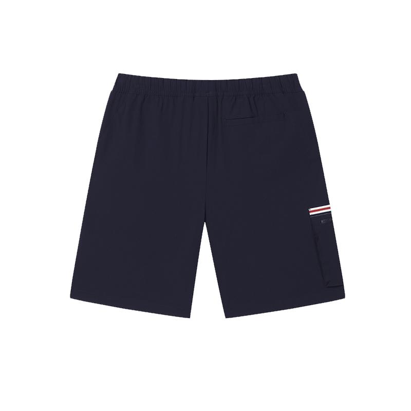 Fila Summer Trend Multi-Pocket Striped Woven Casual Shorts Men Shorts Secret-Mirror-Blue F11M439805FDB