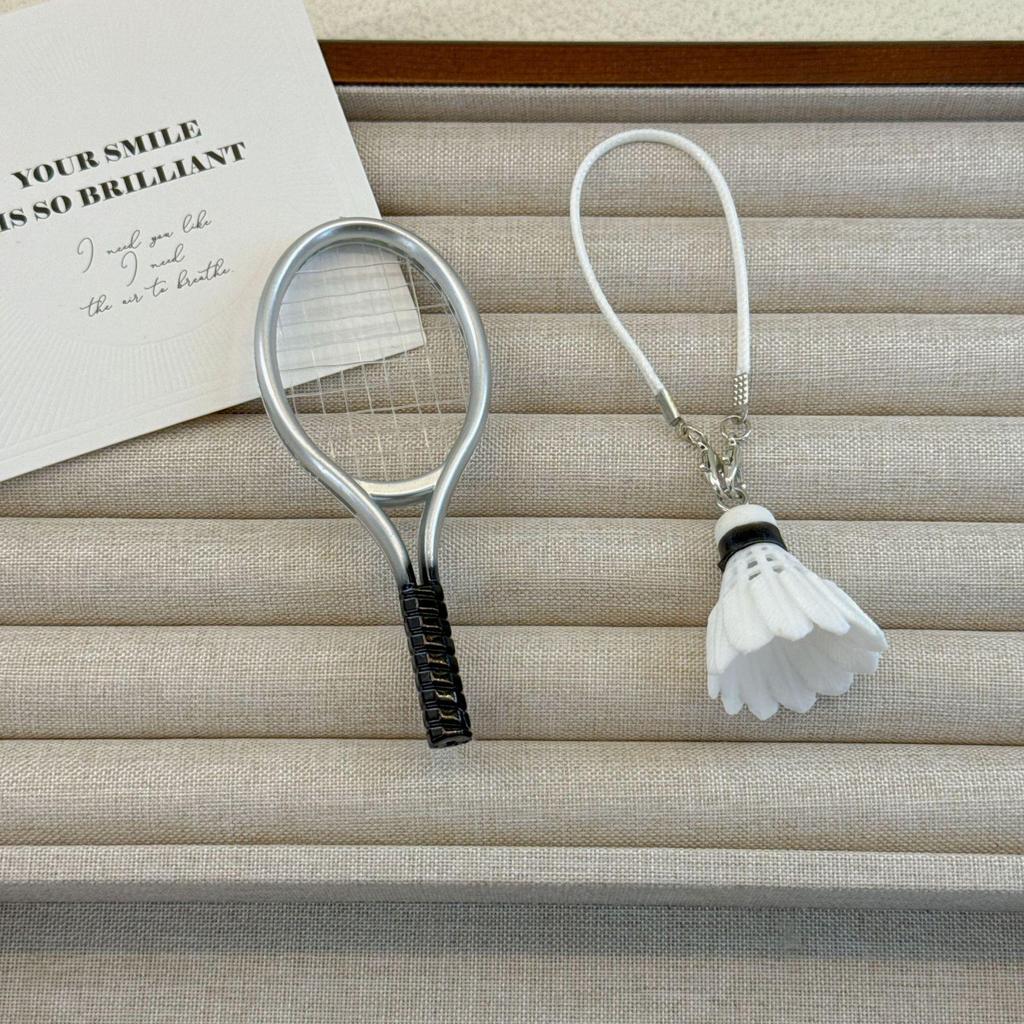 Labubu KT Doll Sports Set: Tennis, Baseball, Badminton Accessories with Pin.