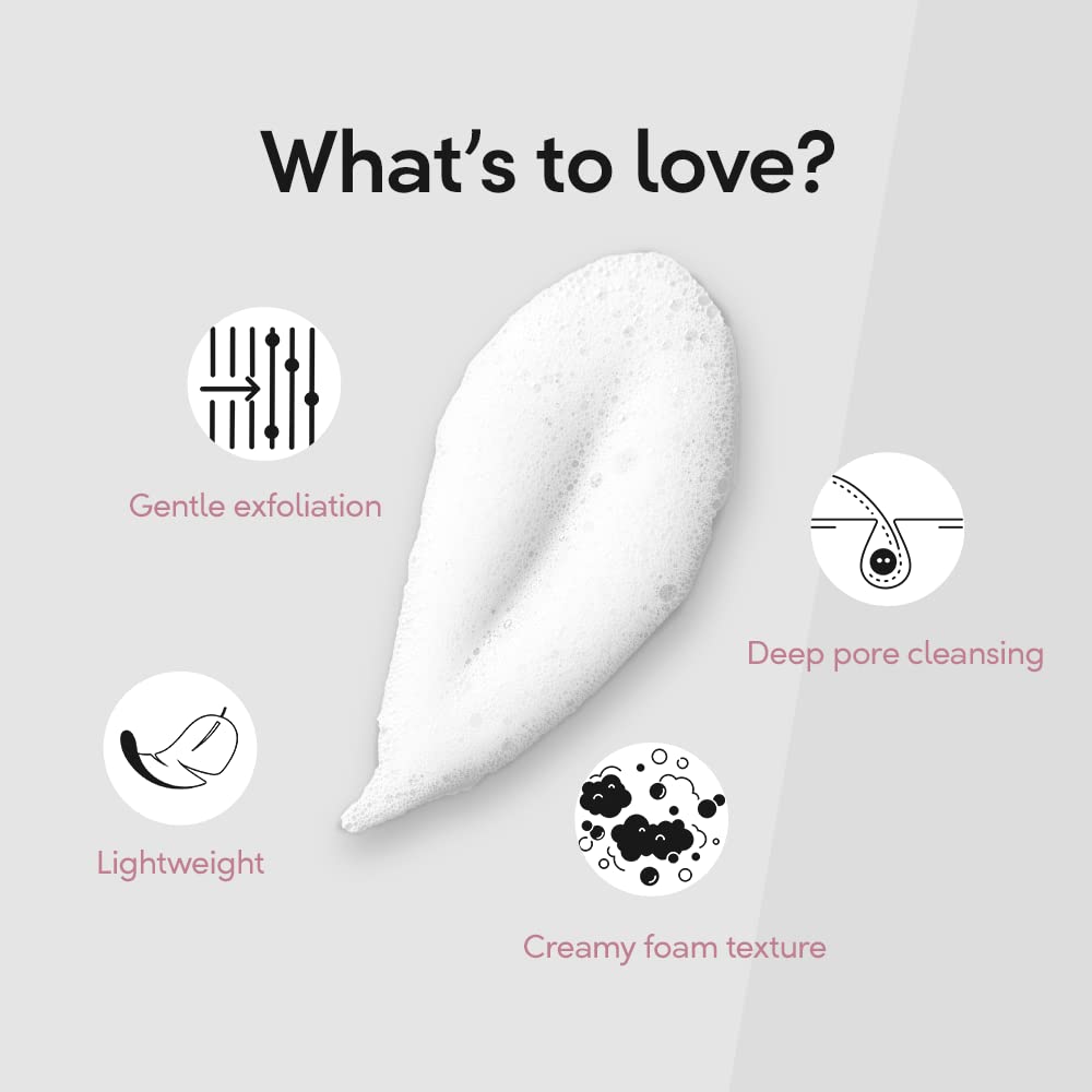 POND'S Pure Detox Foaming Brush Facewash for Clear Glow, Gentle Exfoliation, Deep Clean, All Skin Types, 150 Ml