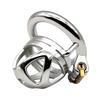 FAAK 7cm  304 Stainless Steel Man Chastity Cage Metal Chastity Cage Penis Lock for Male