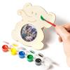Elephant Wooden Photo Frame To Paint with 6 Paint Pots and Pinch