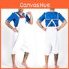Adorable Couples Costume Adult Duck Sailor Outfit Unisex Polyester Fabric For Halloween Celebration