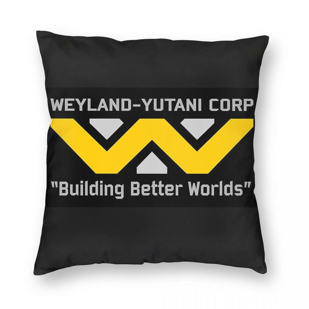 Weyland Yutani Aliens Square Pillowcase Polyester Linen Velvet Pattern Zip Decorative Throw Pillow Case Room Cushion Cover x