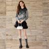Women's Color-Block Mesh Patchwork Sweatshirt