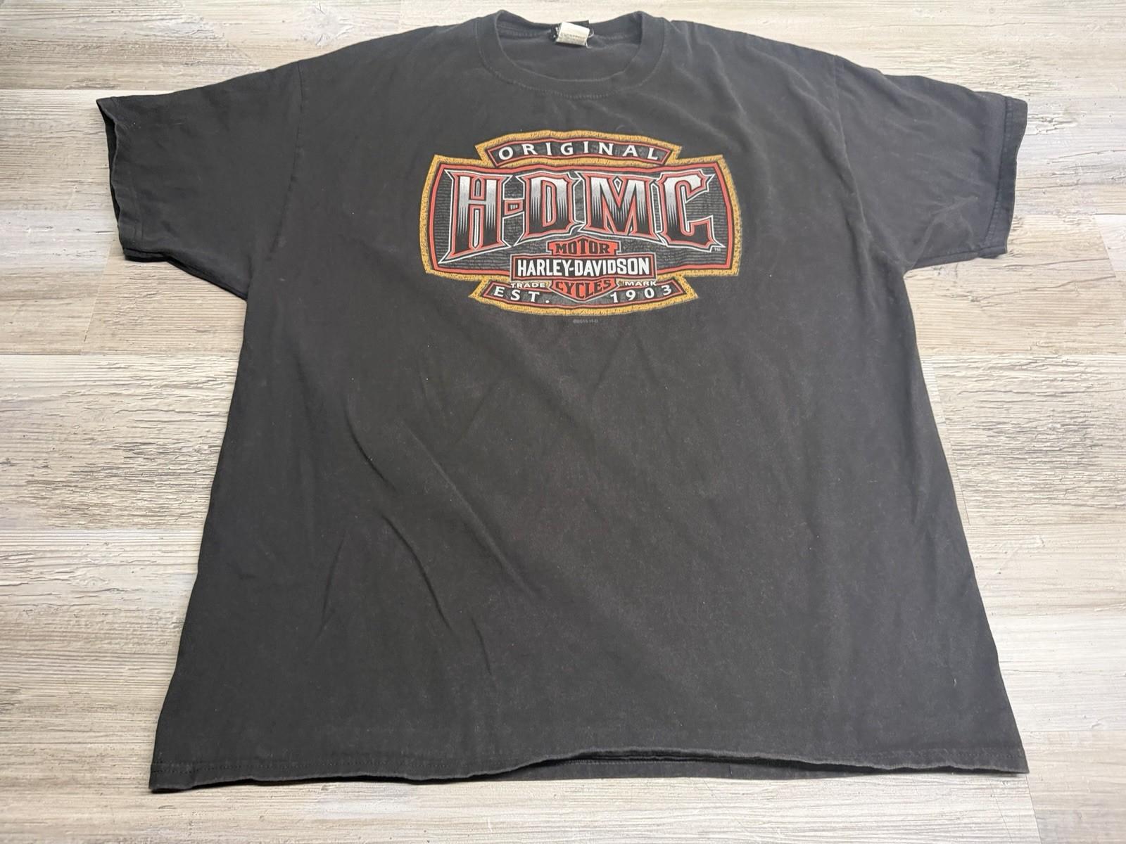 Vintage Harley Davidson Space Coast Palm Bay Florida T-Shirt Black Size XL Unisex T-Shirt XXXXL
