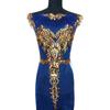 Appliques Large Flowers Gold Sequined Appliques Mesh Epaulette DIY Embroidery Lace Appliques Sequin Patches