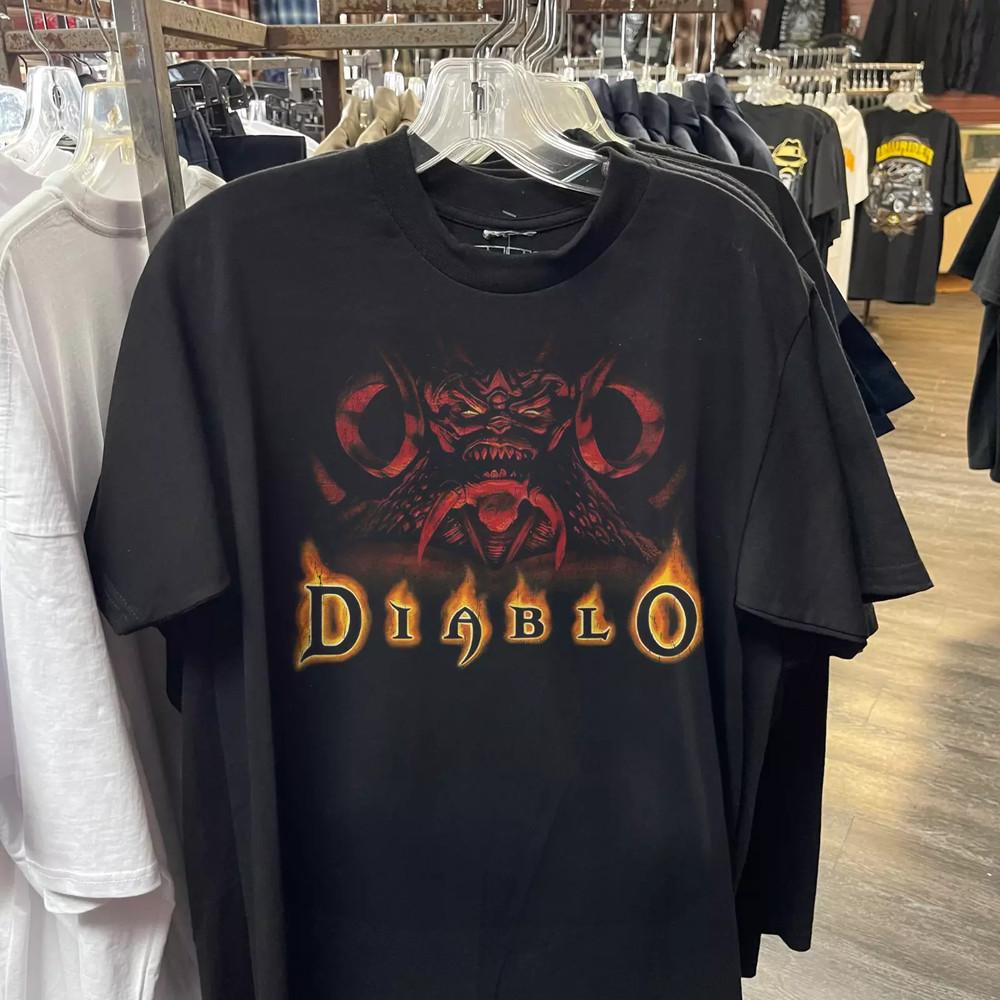 

Diablo 2 ARPG Класика Blizzard Ретро Геймінг Унісекс Геймер - Вінтажний - Унісекс Футболка XL