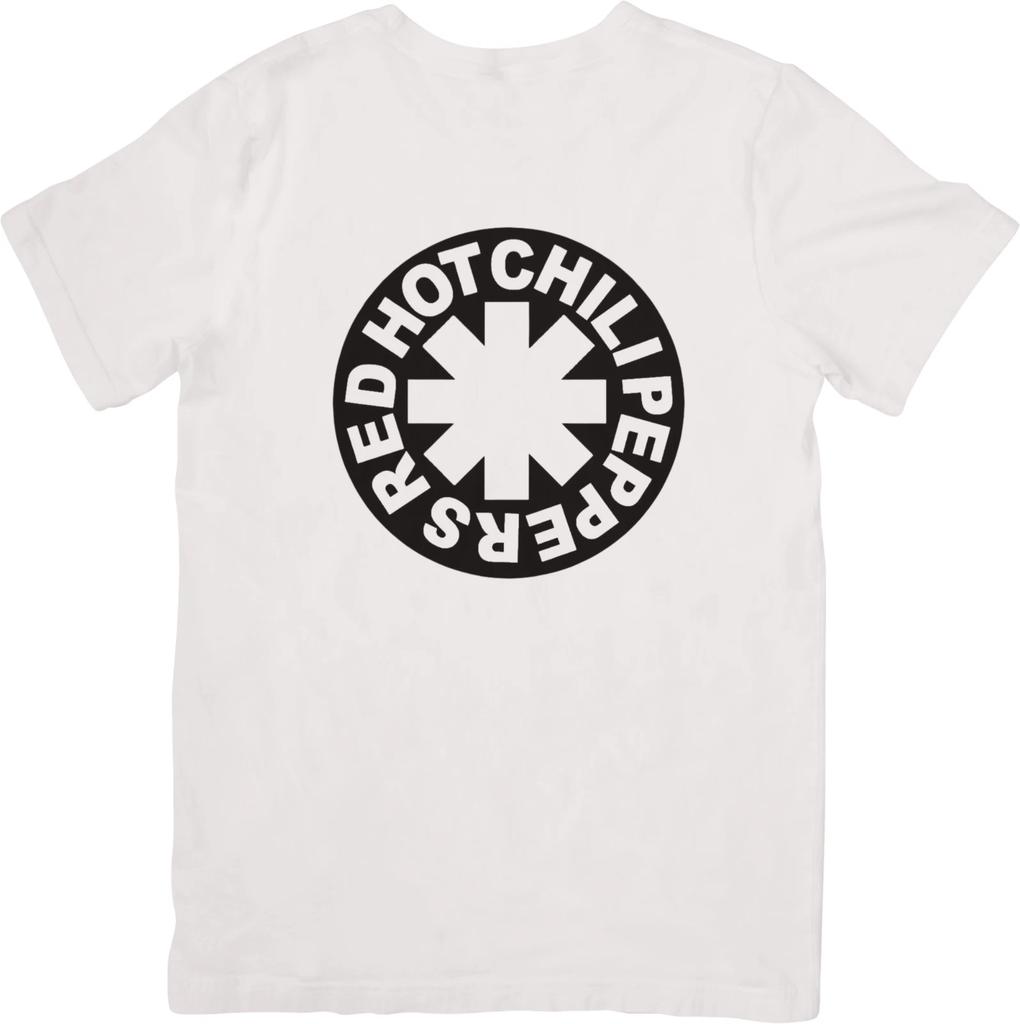 Red Hot Chilli Peppers Music Fit for Men & Women Quality Cotton T-Shirt White.