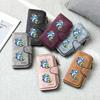 Cute Cartoon Animal Print Long Wallet Fashionable PU Leather Card Holder Portable Multi Slot Purse for Women Daily Use