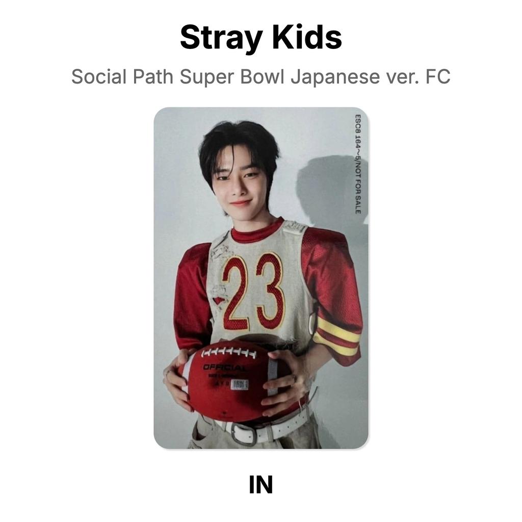 Stray Kids Social Path Super Bowl Japanese ver. FC Official Photocard