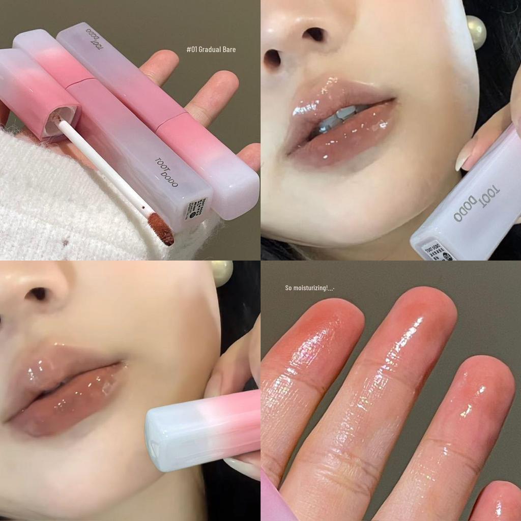 TOOT DODO Mirror Lip Glaze: Moisturizing, Glossy, Long-Lasting, Natural Lip Color that Brightens Skin Tone.