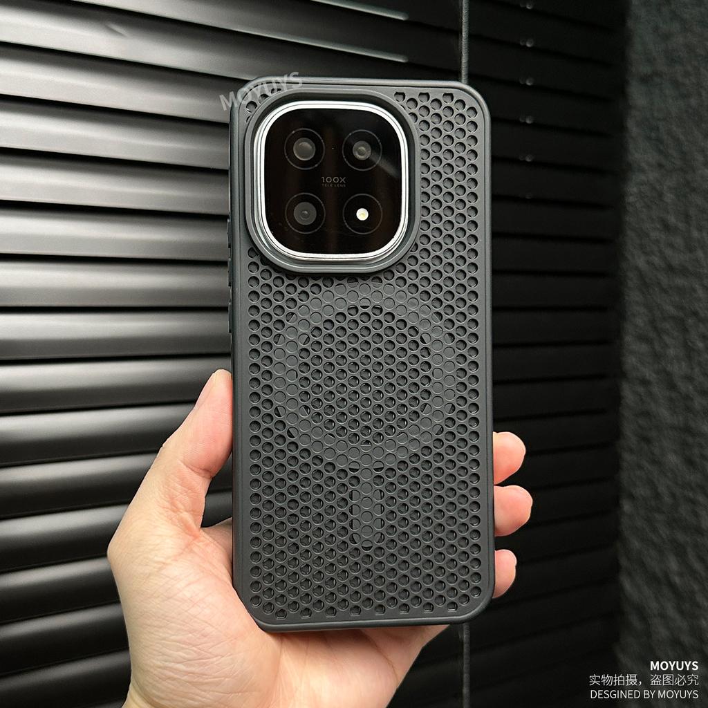 Case For Vivo iQOO 15 13 iQOO Z10 Turbo Case Magnetic For MagSafe Honeycomb Heat Dissipation Silicone Cover Non-Slip Bumper