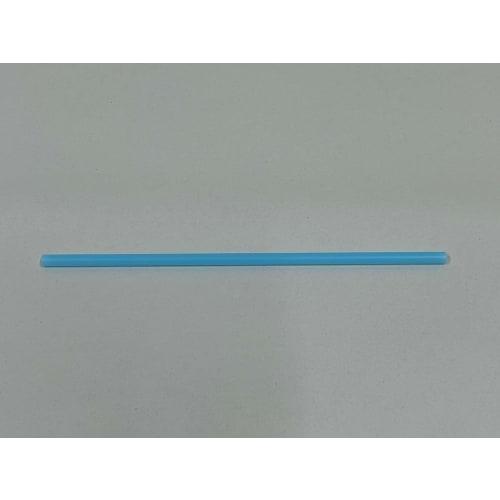 Shibase Kogyo 510 Straw Straws for Juice, Straight, 6mm X 21cm, Unwrapped, Pack of 500, Blue, Made In Japan