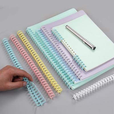 10pcs Binder Buckle Loose-leaf Ring Binding Strip Book Circles  Scrapbook Album Notebook Decument