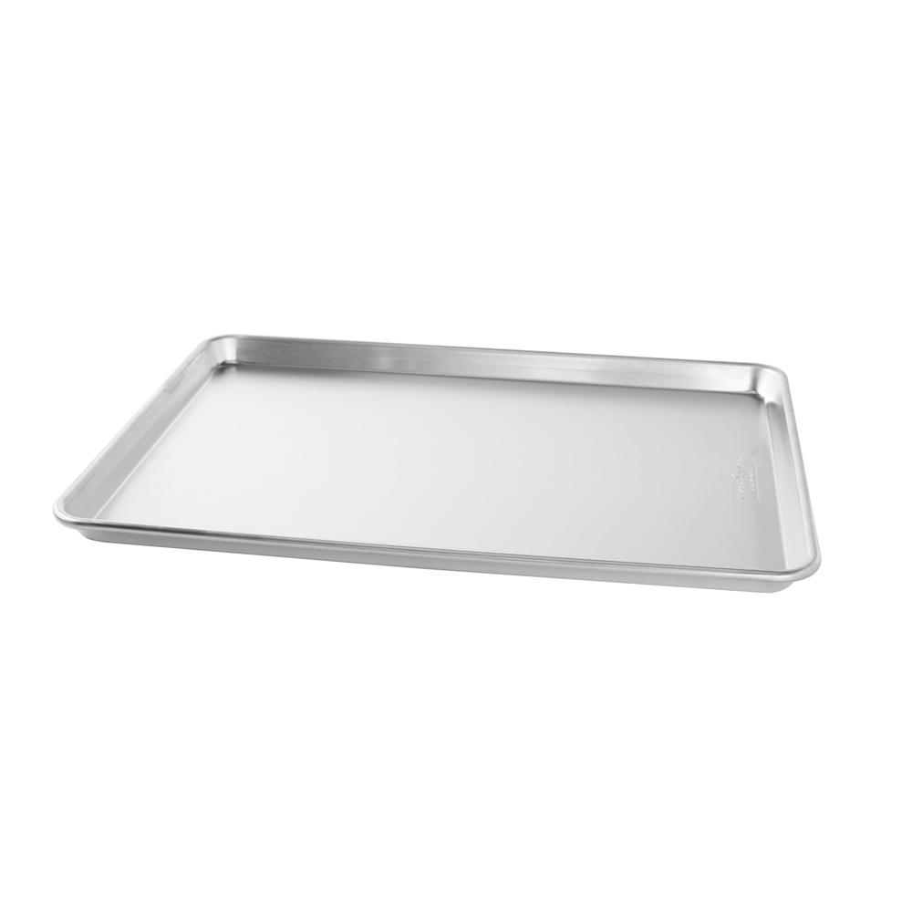 Extra Large Aluminum Cookie Baking Sheet Pan Commercial Duty Non Stick Surface Reinforced Rim Ideal Baking Cookies Bars Savory