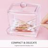 Plastic Cotton Swab Box, Jewelry Box, Storage Box, Crystal Cotton Swab Box, Transparent Cotton Swab Box