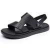 The First Layer of Cowhide Sandals for Men's 2025 Summer New Soft-soled Cool Slippers for Driving Outside, Non-slip Men's Beach Shoes