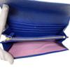 BVLGARI Flap Bicolor Be zero one leather Purse blue leather mens Used