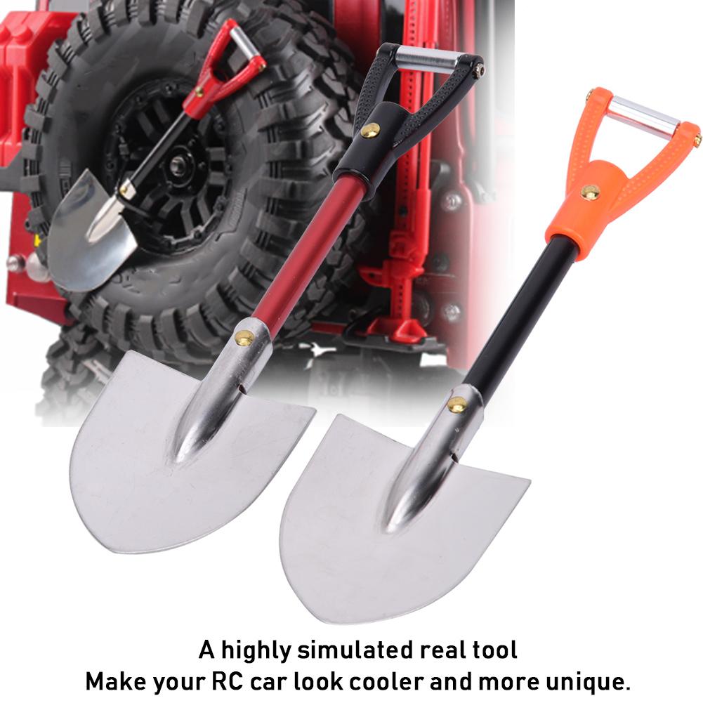 2 PCS / Set Simulation Metal Shovel RC Car Decoration Accessory Fit for 1/10 RC Crawler